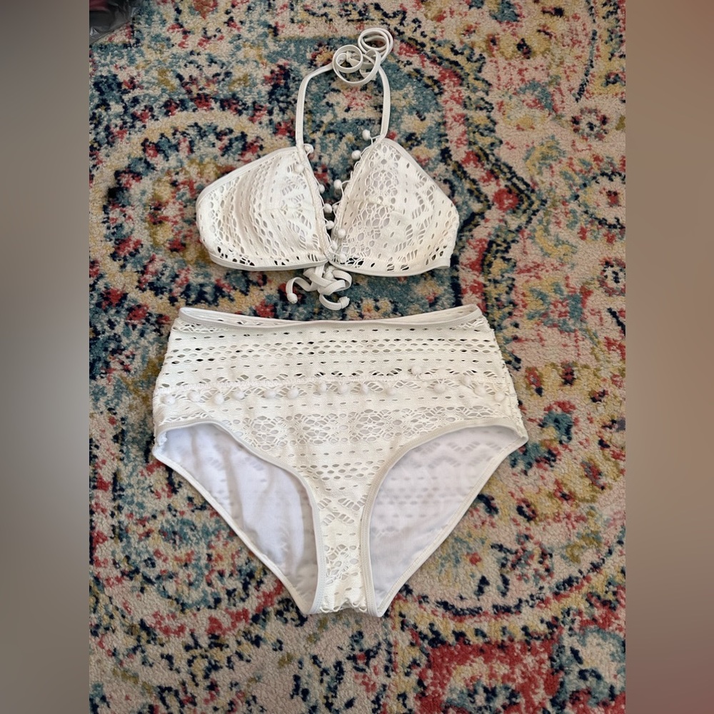 two piece triangle top bikini